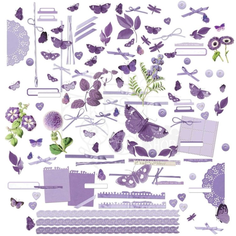 Zestaw Die cuts Color Swatch Lavender 124 elementy CSL41428 49 and Market