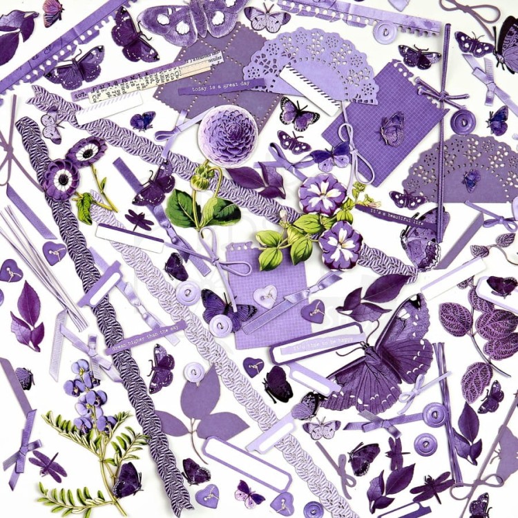 Zestaw Die cuts Color Swatch Lavender 124 elementy CSL41428 49 and Market