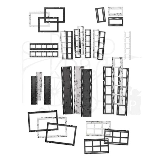 Ozdoby klisze Spectrum Gardenia Filmstrip Frames 30 elementów SG23732 49 and Market