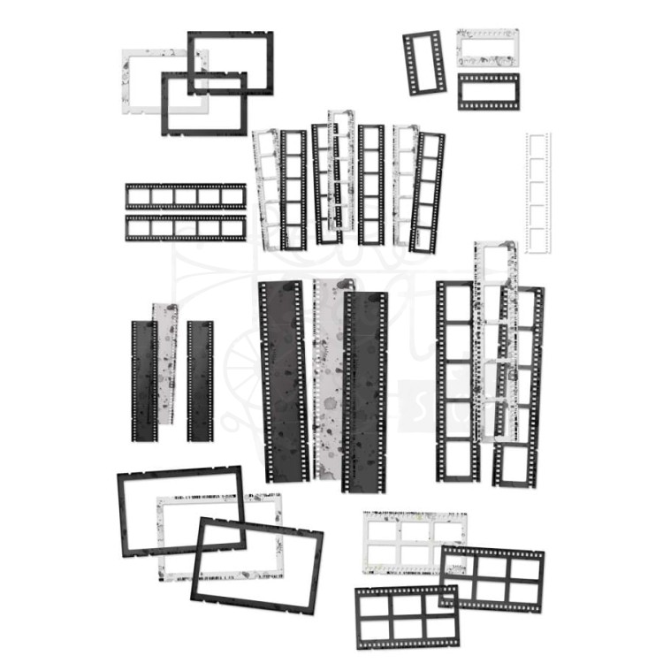 Ozdoby klisze Spectrum Gardenia Filmstrip Frames 30 elementów SG23732 49 and Market