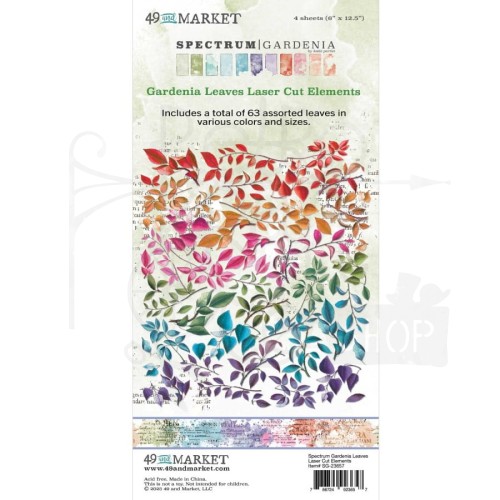 Zestaw Die cuts Spectrum Gardenia - Leaves 63 elementy SG23657 49 and Market