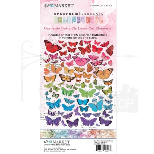 Zestaw Die cuts Spectrum Gardenia - Butterfly 89 elementów SG23640 49 and Market