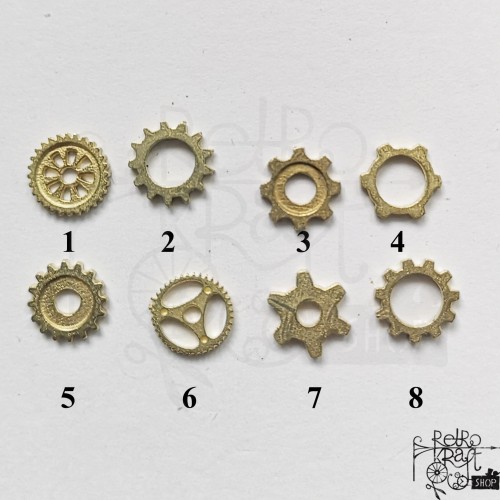 Ozdoba metalowa Koło zębate 10mm STE 1