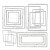 Ozdoby tekturowe ramki Curators Essential Chipboard Frames 15szt C38145 49 and Market