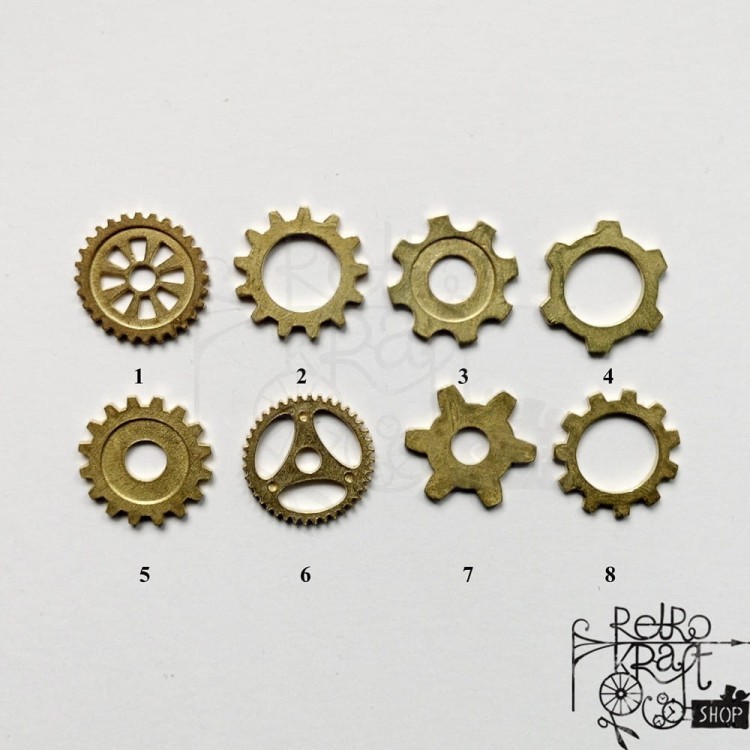 Ozdoba metalowa Koło zębate 20mm STE 2 Mitform
