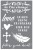 Szablon maska 15x20 Beliefs zestaw 2 sztuk PYU25 DecoArt