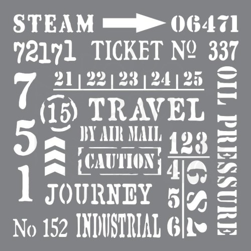 Szablon maska 20x20 Industrial Elements ANDY107 Andy Skinner