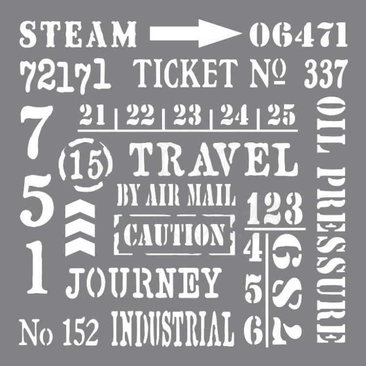 Szablon maska 20x20 Industrial Elements ANDY107 Andy Skinner