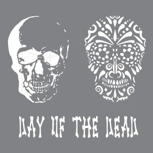 Szablon maska 20x20 Day of the Dead ANDY102 Andy Skinner