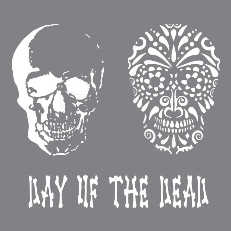 Szablon maska 20x20 Day of the Dead ANDY102 Andy Skinner