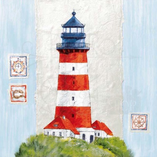 Serwetka 33x33 - Latarnia morska