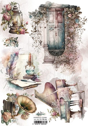 Papier ryżowy A4 Simple Beautiful 4 AA-SB-PP-PR-04 Alchemy of Art