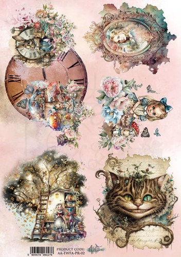 Papier ryżowy A4 Enchanted World - Following Alice 2 AA-EWFA-PR-02 Alchemy of Art