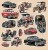 Papier 30x30 elementy do wycinania - Cars samochody AA-CARS-01 Alchemy of Art