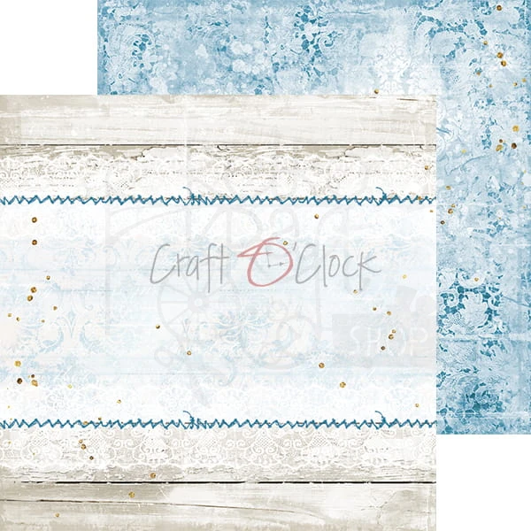 Zestaw papierów bazowych 20x20 Forever Blue CC-C56-FB-12 Craft O'Clock