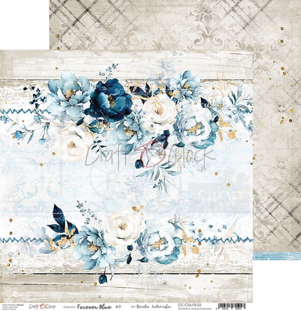 Zestaw papierów 30x30 Forever Blue CC-C56-FB-00 Craft O'Clock