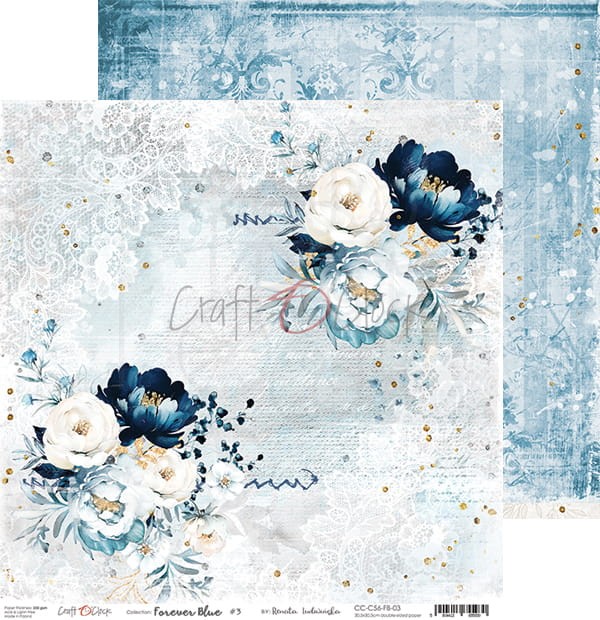 Zestaw papierów 30x30 Forever Blue CC-C56-FB-00 Craft O'Clock