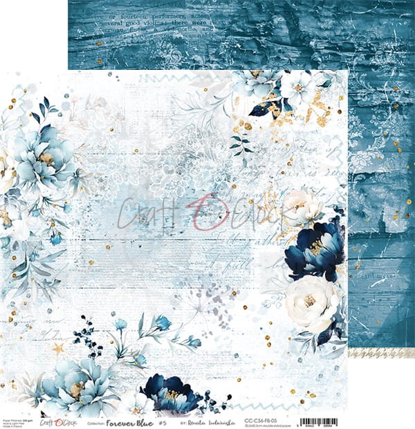 Zestaw papierów 30x30 Forever Blue CC-C56-FB-00 Craft O'Clock