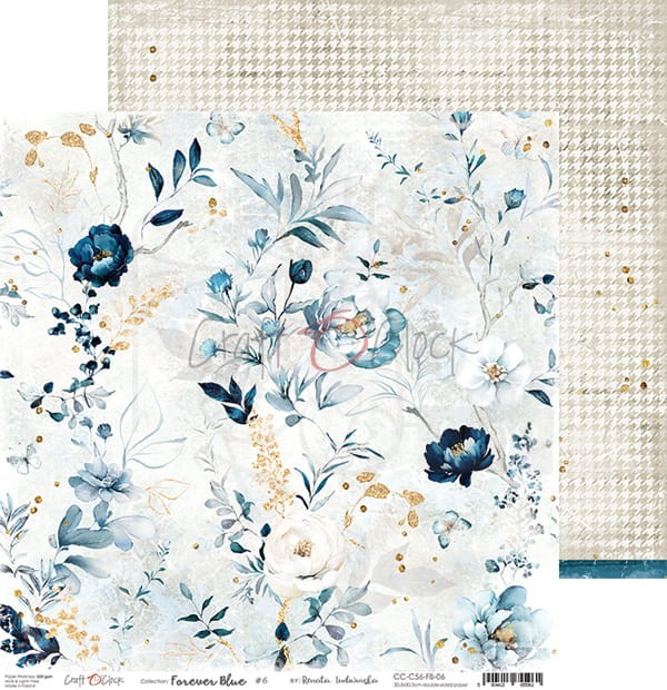 Zestaw papierów 30x30 Forever Blue CC-C56-FB-00 Craft O'Clock