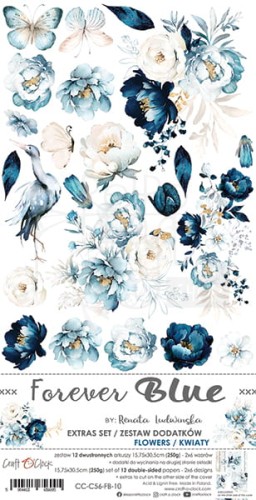 Zestaw dodatków 15x30 Forever Blue - Kwiaty CC-C56-FB-10 Craft O'Clock