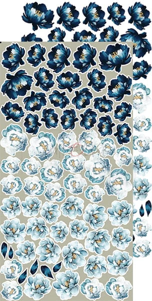 Zestaw dodatków 15x30 Forever Blue - Kwiaty CC-C56-FB-10 Craft O'Clock