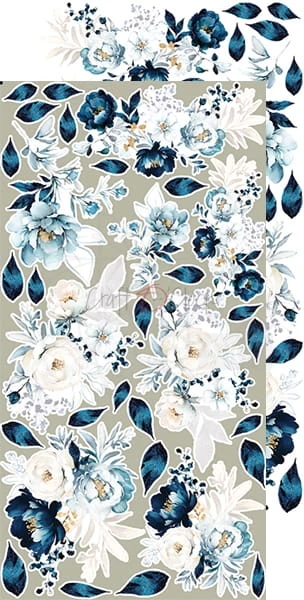 Zestaw dodatków 15x30 Forever Blue - Kwiaty CC-C56-FB-10 Craft O'Clock