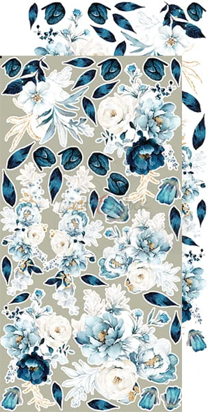 Zestaw dodatków 15x30 Forever Blue - Kwiaty CC-C56-FB-10 Craft O'Clock