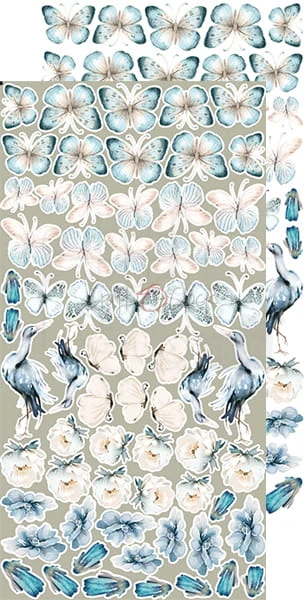 Zestaw dodatków 15x30 Forever Blue - Kwiaty CC-C56-FB-10 Craft O'Clock