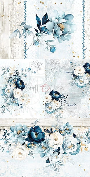 Zestaw dodatków 15x30 Forever Blue - Kwiaty CC-C56-FB-10 Craft O'Clock