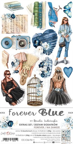 Zestaw dodatków 15x30 Forever Blue - Forever CC-C56-FB-11 Craft O'Clock