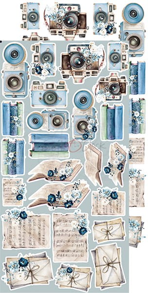 Zestaw dodatków 15x30 Forever Blue - Forever CC-C56-FB-11 Craft O'Clock