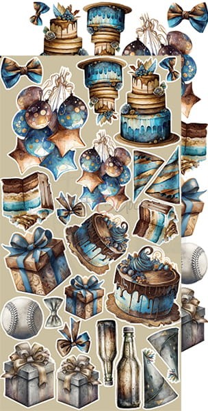 Zestaw dodatków 15x30 Clang &amp; Dirt - Hobby &amp; Party CC-C57-CD-10 Craft O'Clock