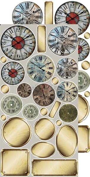 Zestaw dodatków 15x30 Clang &amp; Dirt - Heavy &amp; Vintage CC-C57-CD-11 Craft O'Clock