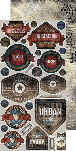 Zestaw dodatków 15x30 Clang &amp; Dirt - Heavy &amp; Vintage CC-C57-CD-11 Craft O'Clock