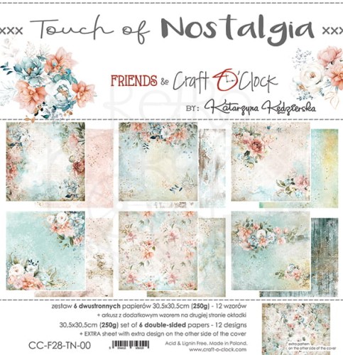 Zestaw papierów 30x30 Touch of Nostalgia CC-F28-TN-00 Craft O'Clock