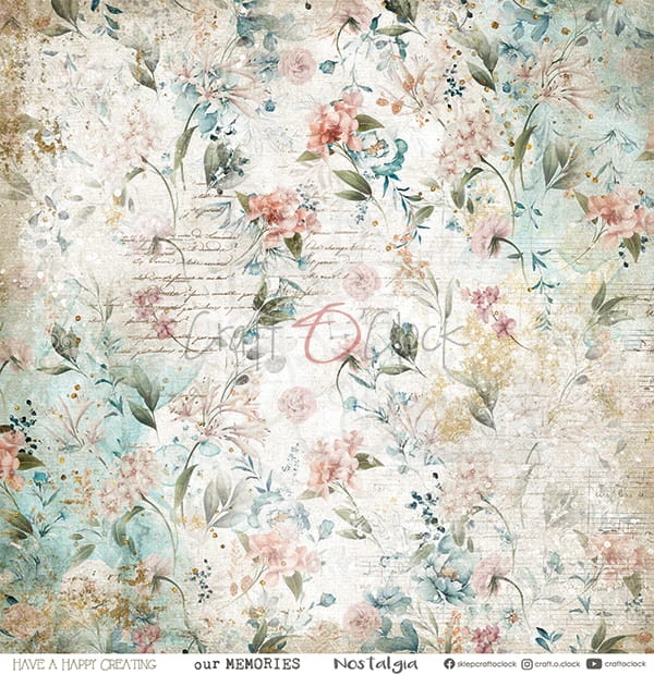 Zestaw papierów 30x30 Touch of Nostalgia CC-F28-TN-00 Craft O'Clock