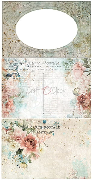 Zestaw papierów bazowych 15x30 Touch of Nostalgia CC-F28-TN-09 Craft O'Clock