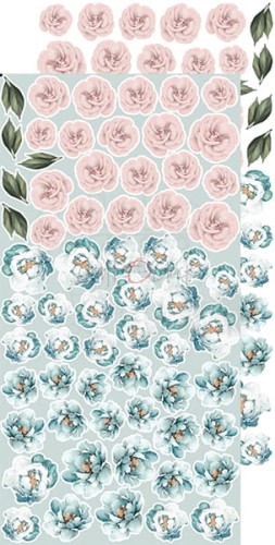 Zestaw dodatków 15x30 Touch of Nostalgia - Kwiaty CC-F28-TN-10 Craft O'Clock
