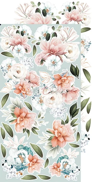 Zestaw dodatków 15x30 Touch of Nostalgia - Kwiaty CC-F28-TN-10 Craft O'Clock