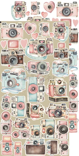 Zestaw dodatków 15x30 Touch of Nostalgia - Nostalgia CC-F28-TN-11 Craft O'Clock