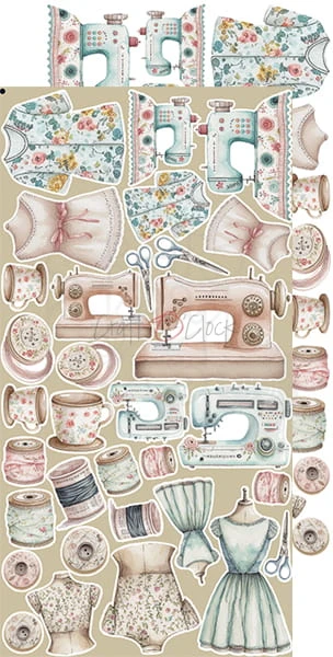 Zestaw dodatków 15x30 Touch of Nostalgia - Nostalgia CC-F28-TN-11 Craft O'Clock