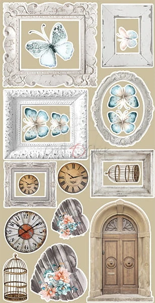 Zestaw dodatków 15x30 Touch of Nostalgia - Nostalgia CC-F28-TN-11 Craft O'Clock