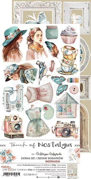 Zestaw dodatków 15x30 Touch of Nostalgia - Nostalgia CC-F28-TN-11 Craft O'Clock