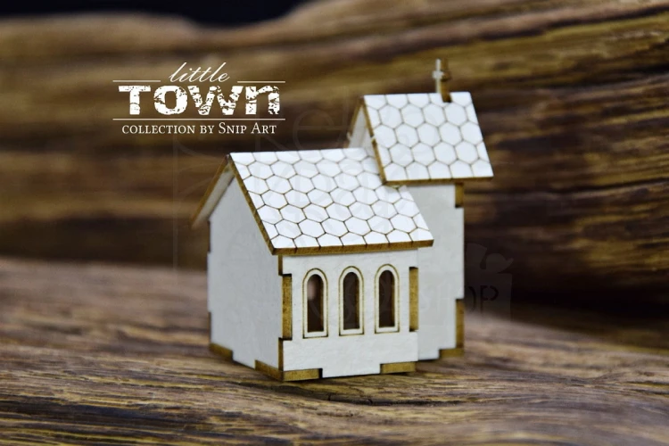 Tekturka Little Town - Mini Kościół - 13 28039 Snipart