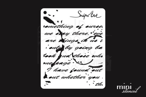 Maska szablon 8x10 Mini Stencil - Skrypt - Maska 28425 Snipart