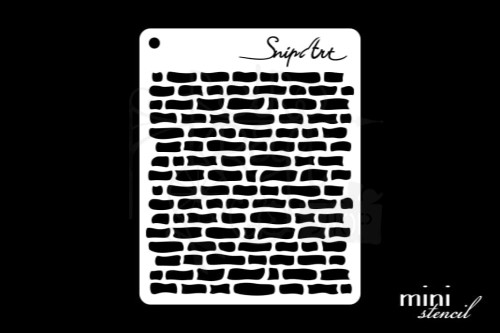 Maska szablon 8x10 Mini Stencil - Murek Nieregularny 28449 Snipart