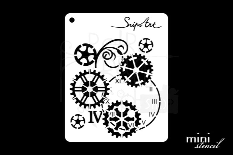 Maska szablon 8x10 Mini Stencil - Trybiki 28454 Snipart