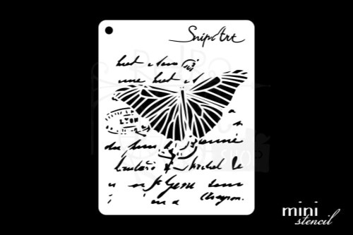 Maska szablon 8x10 Mini Stencil - Ćma i Skrypt 28461 Snipart