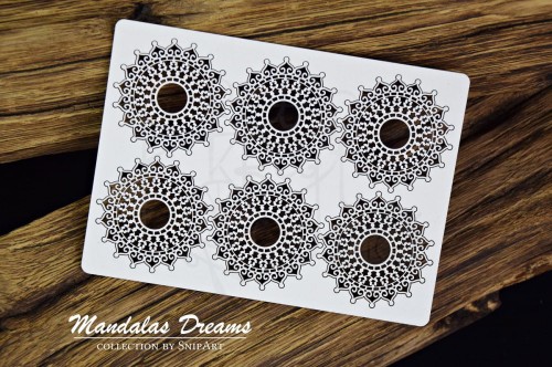 Tekturka Mandalas Dreams - Mini Rozetki - 6 sztuk 21434 Snipart