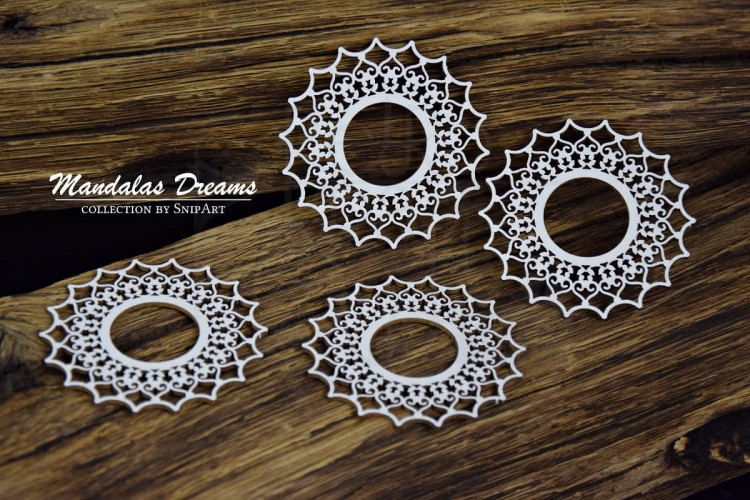 Tekturka Mandalas Dreams - Mini Rozetki 2 - 4 sztuki 31429 Snipart